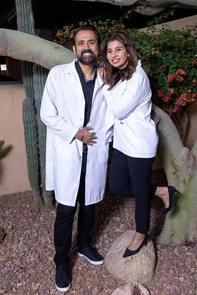 Dr. Sandhu and Dr. Bajwa, husband and wife dental team